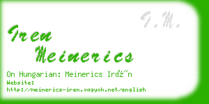 iren meinerics business card